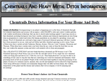 Tablet Screenshot of chemtraildetox.info